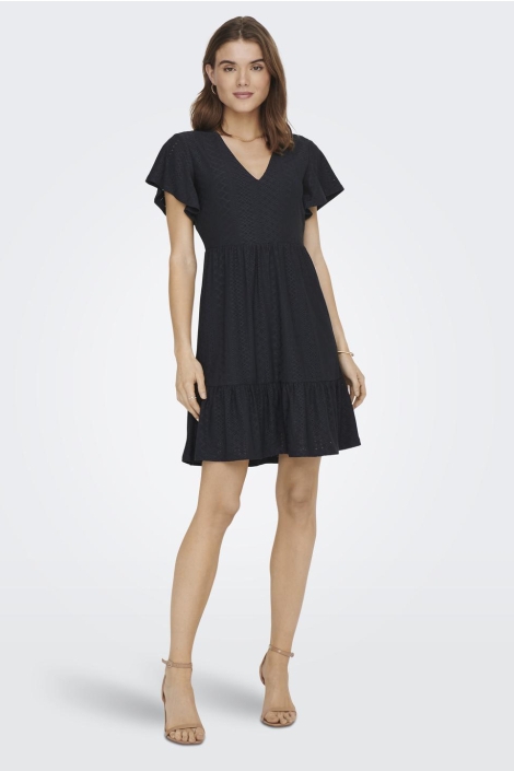 Only onlsandra s/s v-neck dress jrs noos